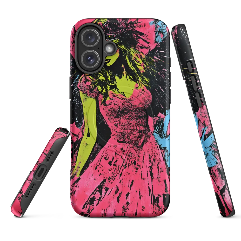 Mystical Angel in Neon Dreams