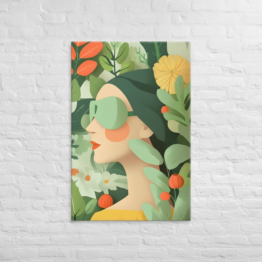 Nature's Serenity: A Modern Portrait | Canvas | 32″×48″