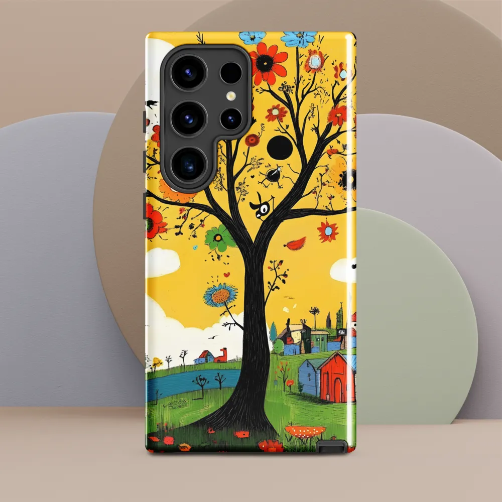 Whimsical Blooms of Life | Phone Case |  S24 Ultra | Tough Case | Glossy