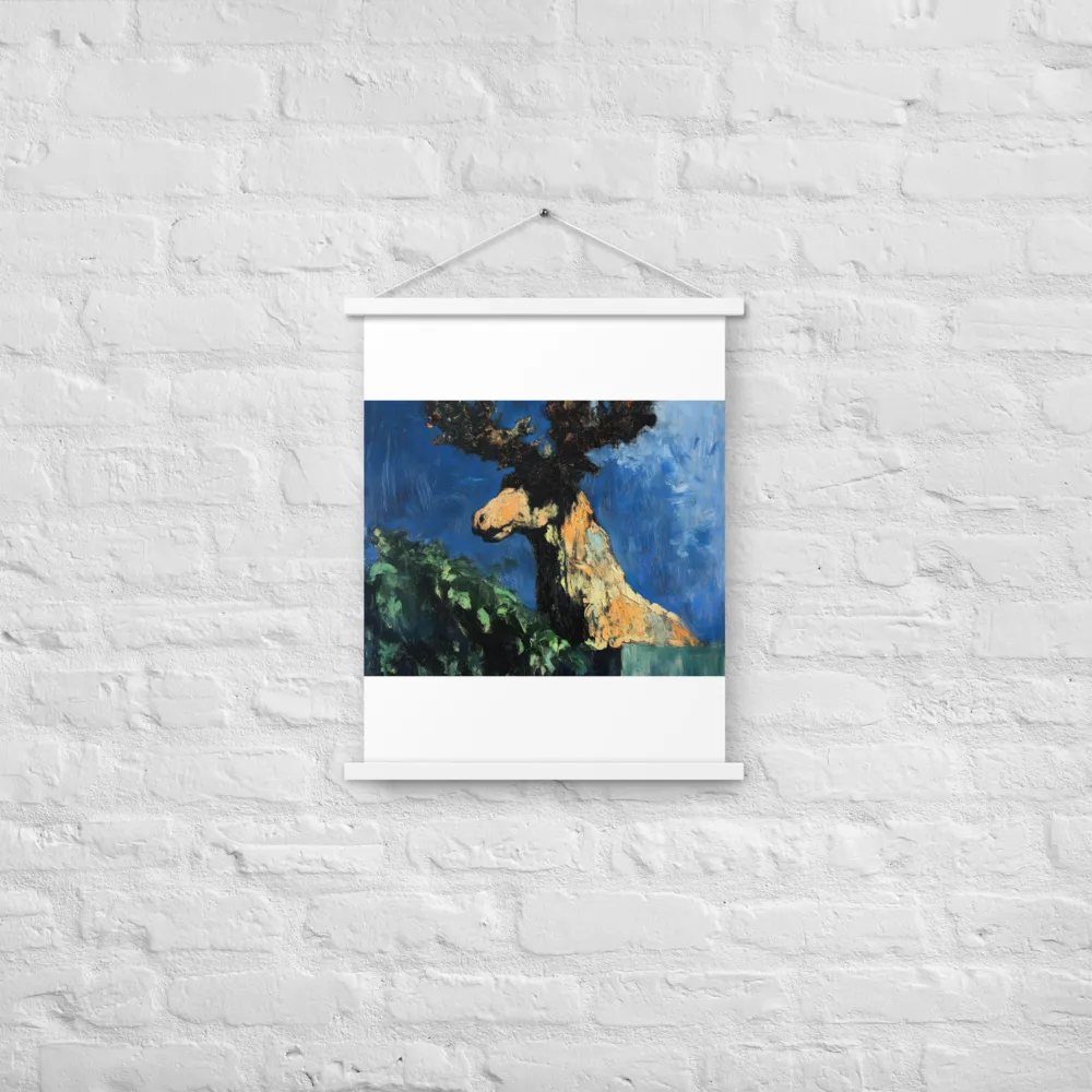The Majestic Deer in Nature | Poster With White Wood Hanger | 18″×24″