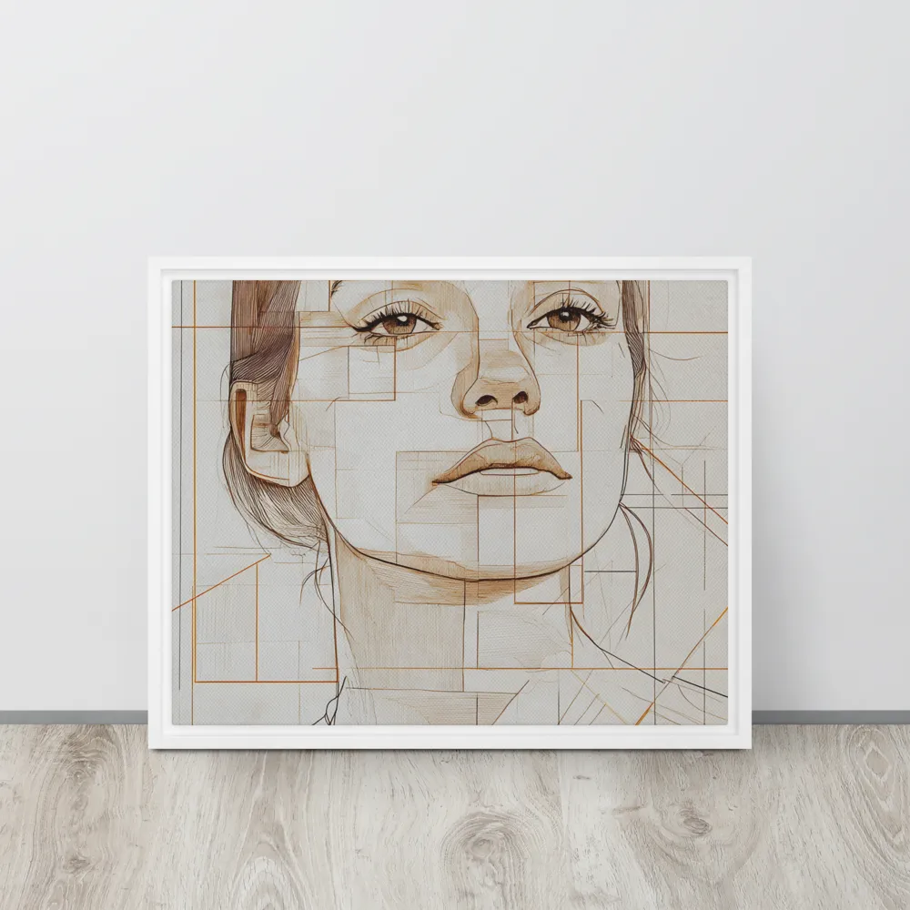 Geometric Serenity: A Minimalist Portrait