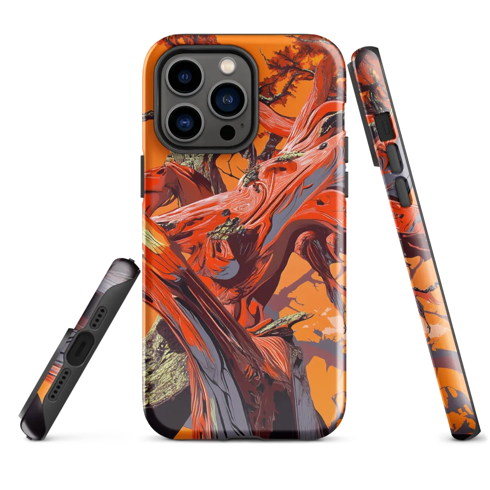 Life in Motion: An Abstract Tree | Phone Case |  14 Pro Max | Tough Case | Glossy