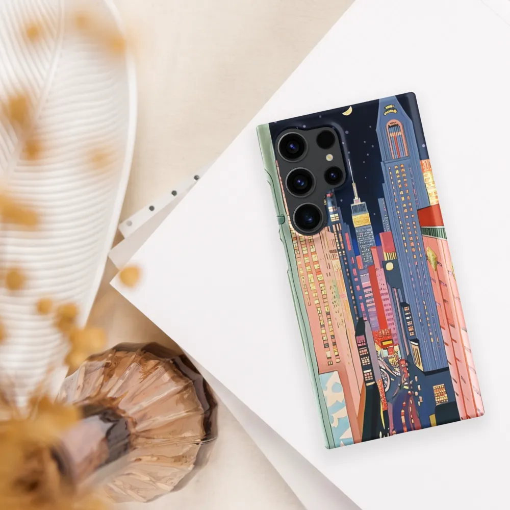 Urban Dreamscape: A Pop Art Night | Phone Case |  S23 Ultra | Snap Case | Matte