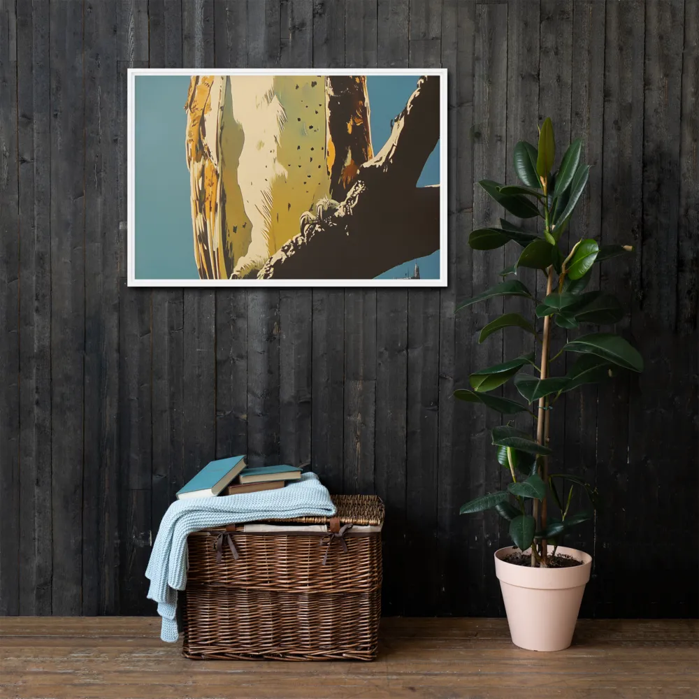 The Guardian of the Urban Wild | Canvas with White Frame | 24″×36″