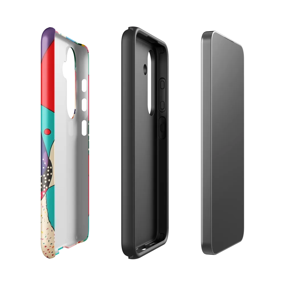 Playful Geometry in Color | Phone Case |  S24 | Tough Case | Glossy