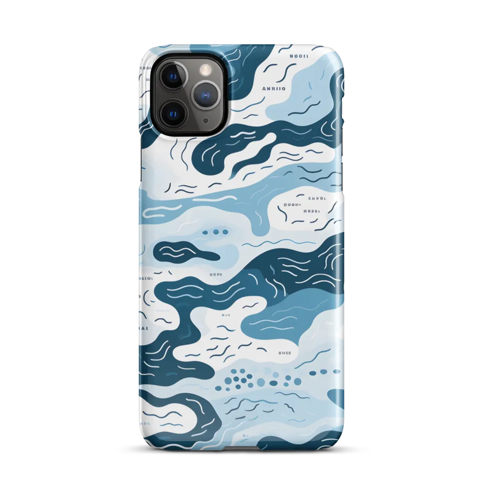 Flowing Waters: An Abstract Journey | Phone Case |  11 Pro Max | Snap Case | Glossy