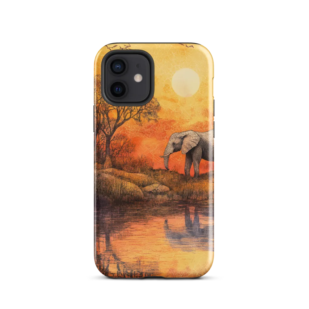 Elephant's Serenity at Dusk
