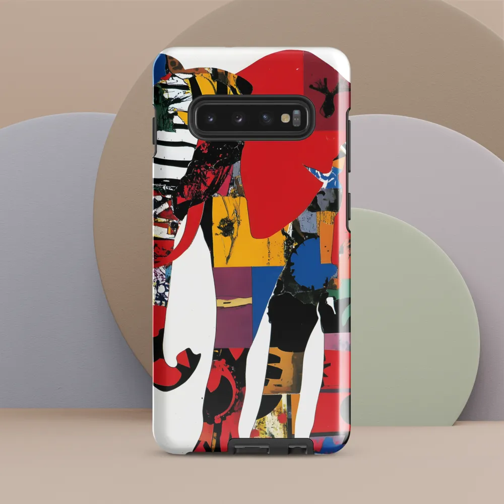 The Colorful Majesty of the Elephant | Phone Case |  S10 Plus | Tough Case | Glossy