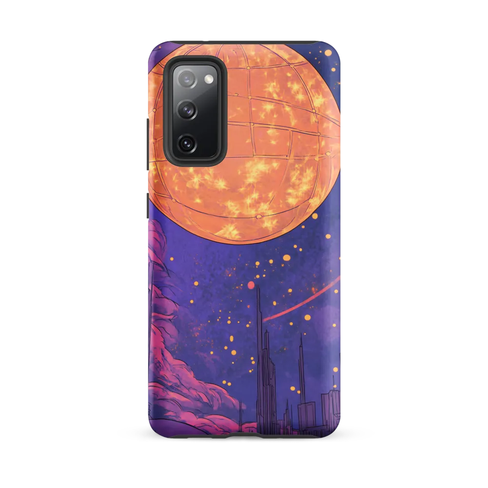 Celestial Cityscape: A Dance of Colors