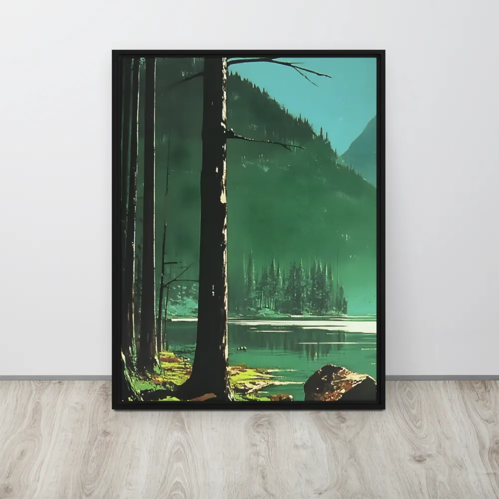 Reflections of Tranquility | Canvas with Black Frame | 24″×32″