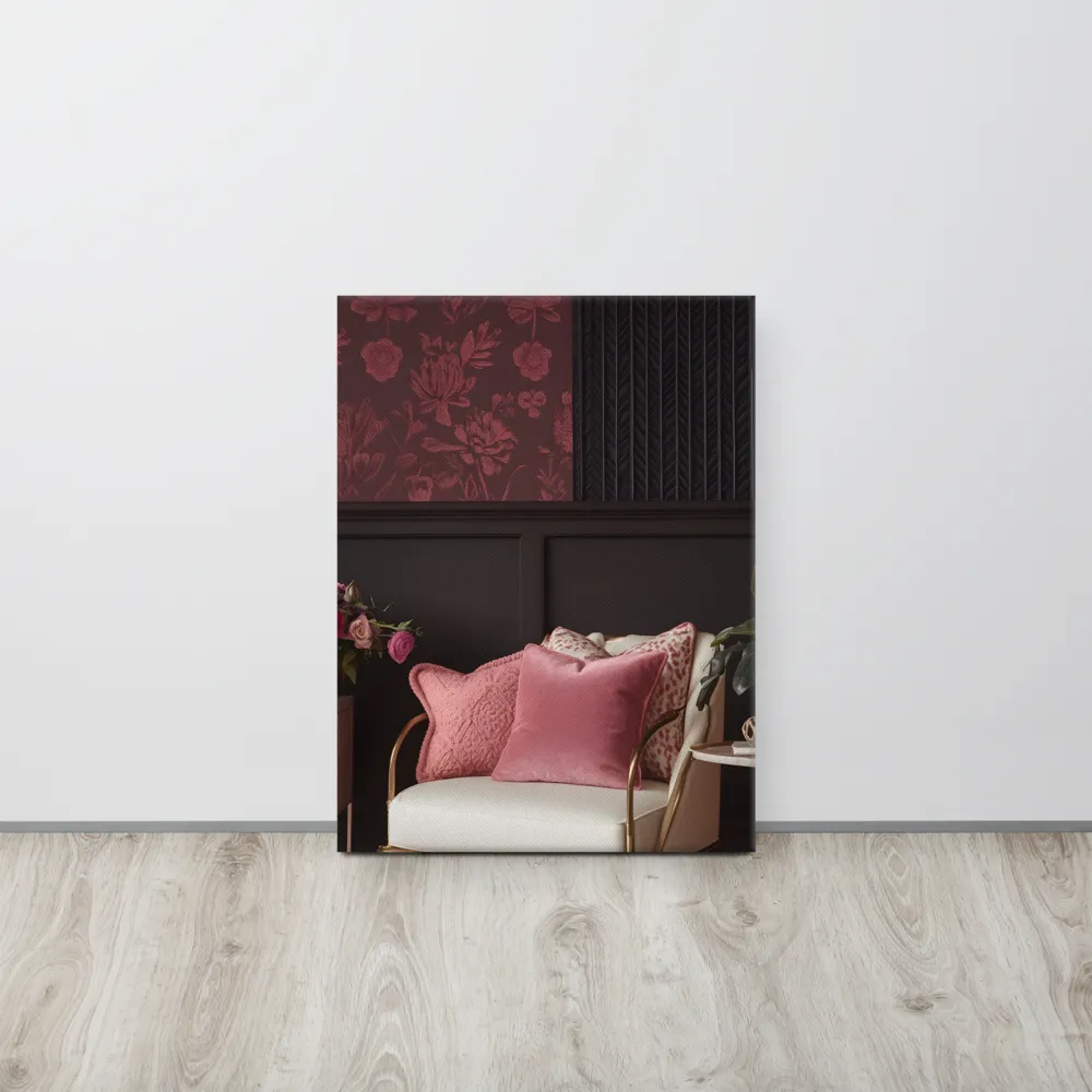 Elegance in Contrast: A Modern Interior Design | Canvas | 18″×24″