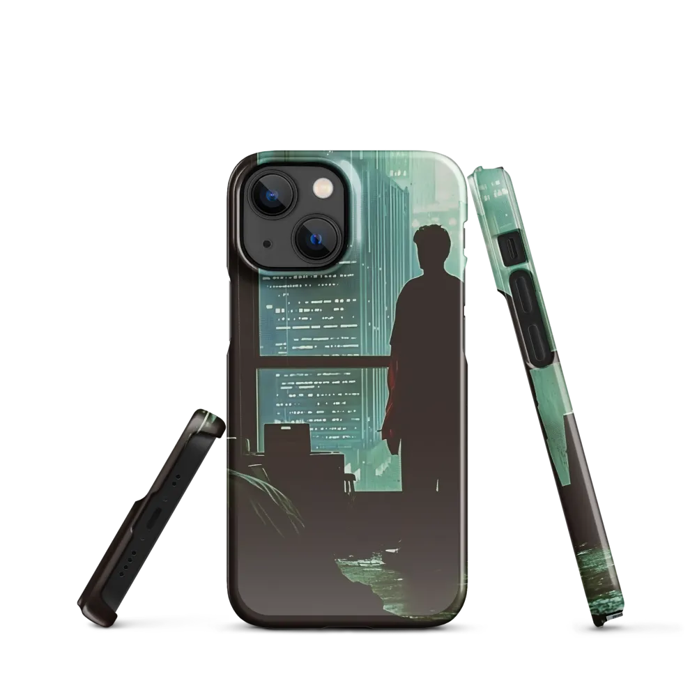 Silent Contemplation in a Futuristic Dystopia | Phone Case |  13 Mini | Snap Case | Glossy