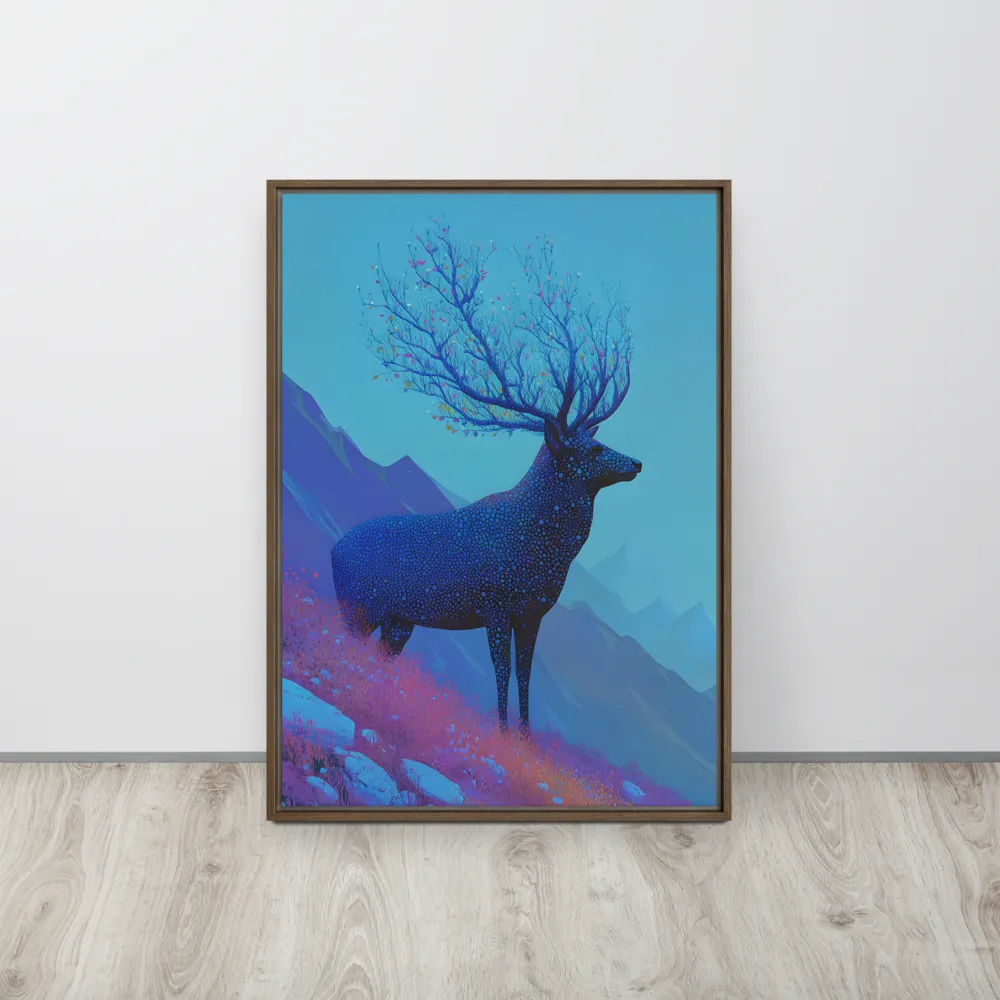Ethereal Harmony | Canvas with Brown Frame | 20″×28″