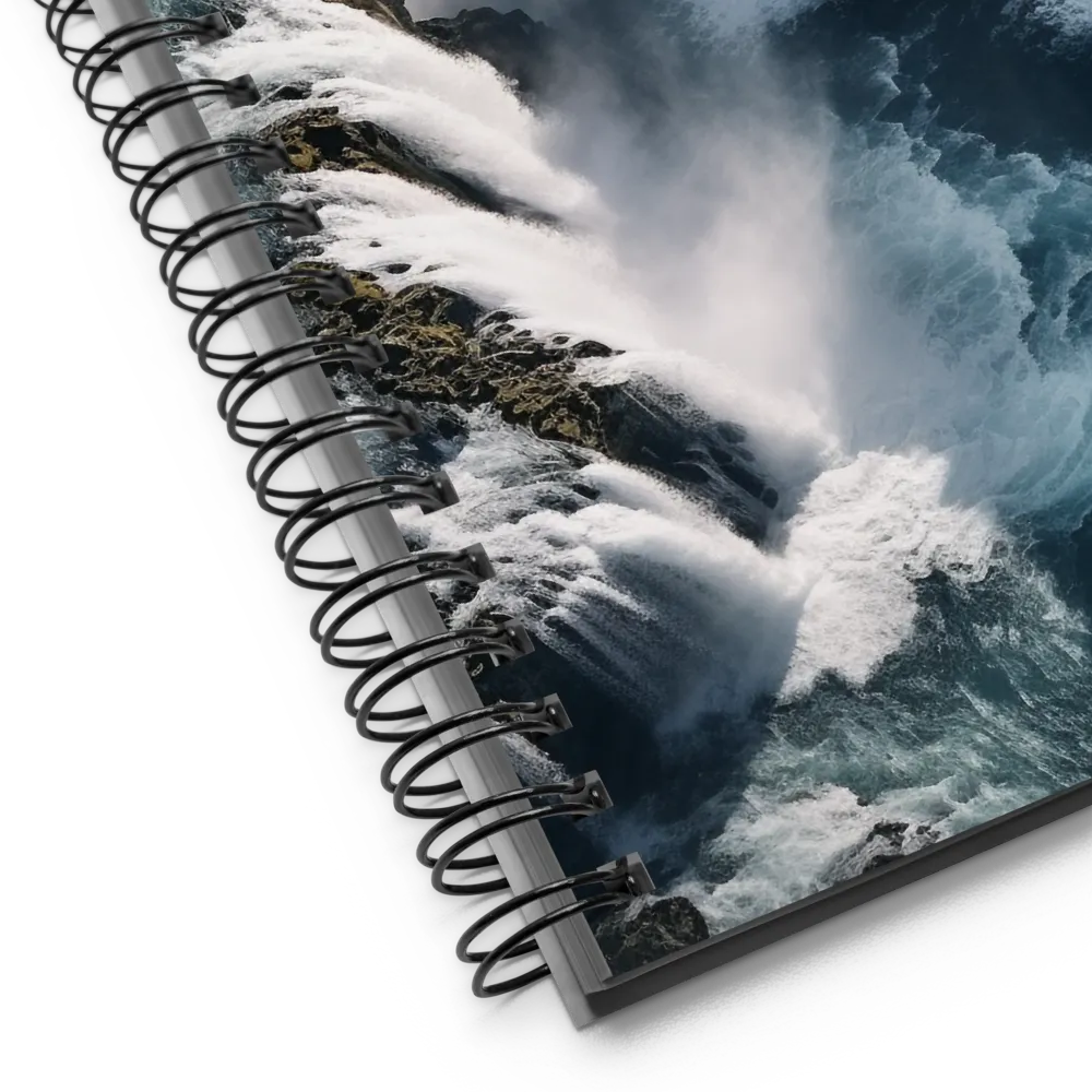 Ethereal Cascade: Nature's Power Revealed | Spiral Notebook