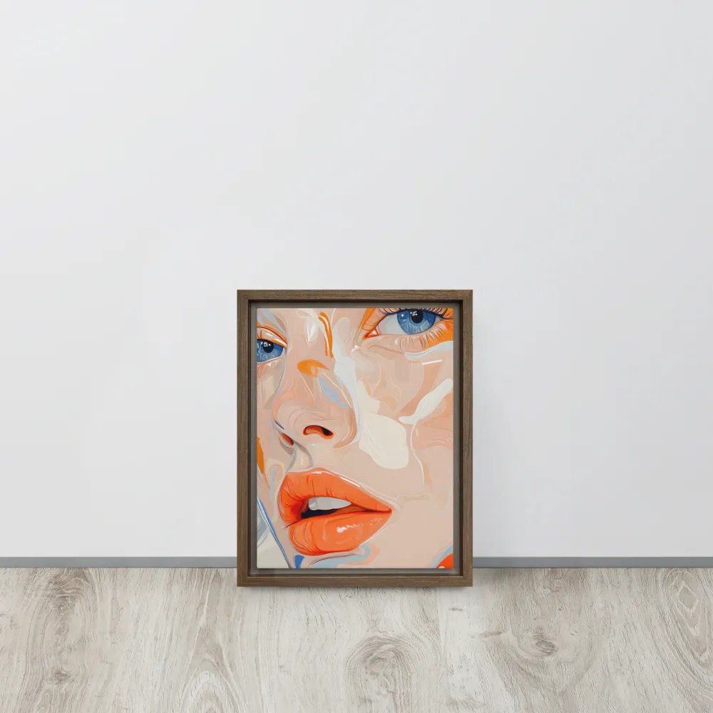 Ethereal Expressions | Canvas with Brown Frame | 9″×12″