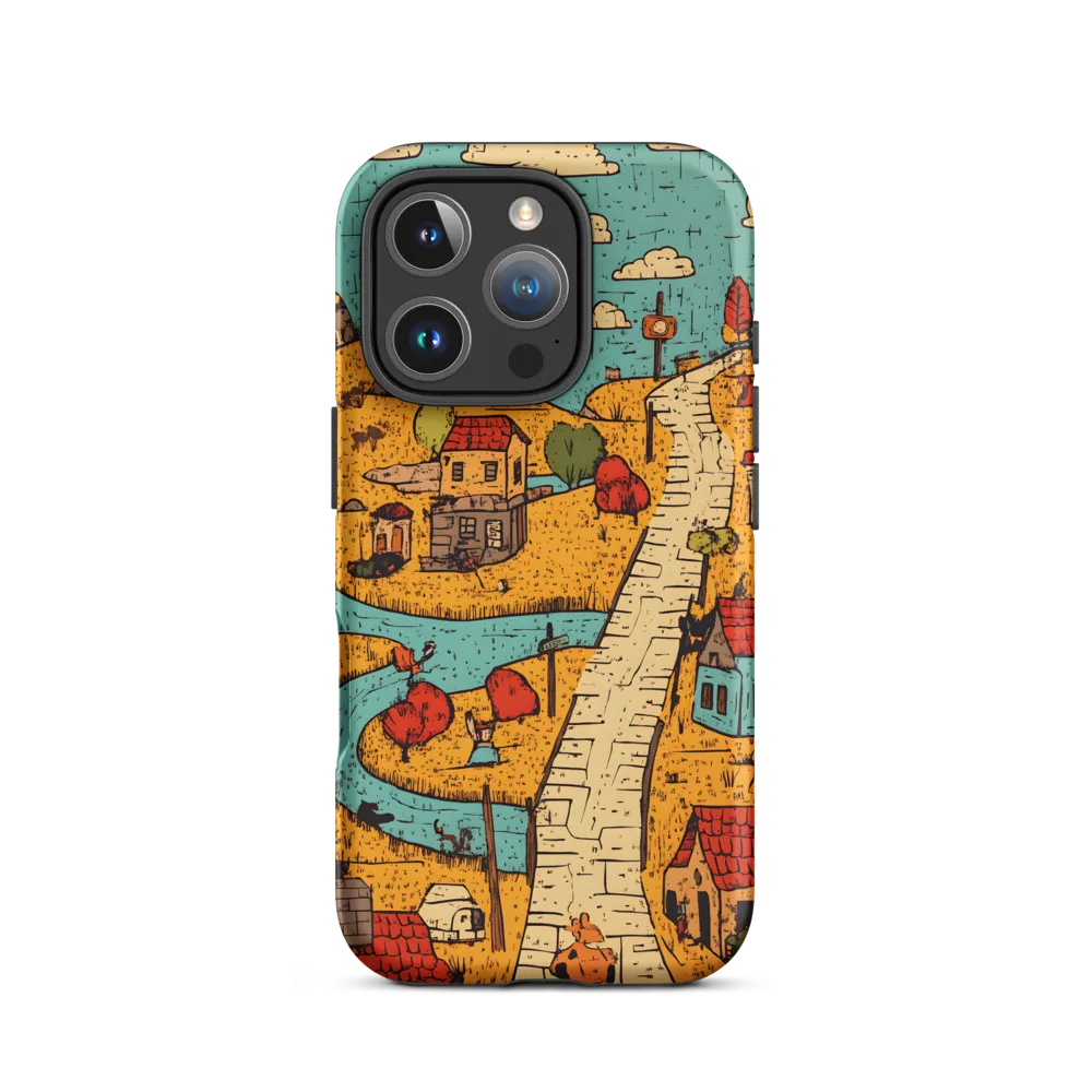 Whimsical Village Landscape