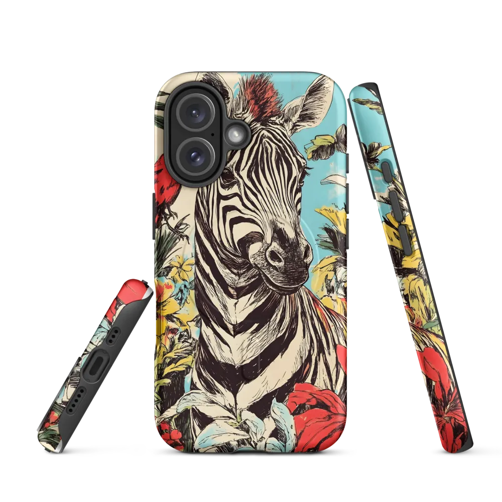 Zebra in Tropical Reverie