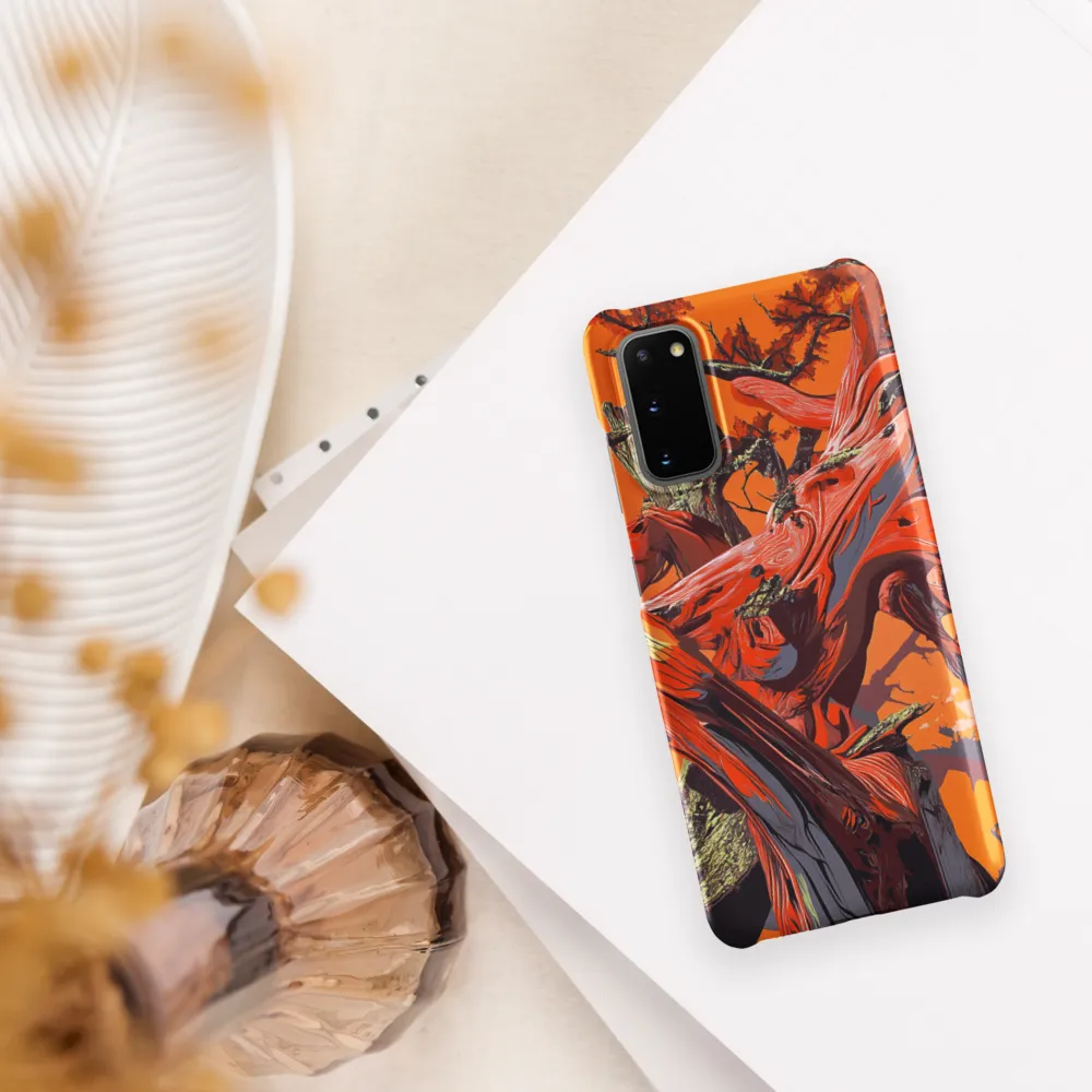 Life in Motion: An Abstract Tree | Phone Case |  S20 | Snap Case | Matte