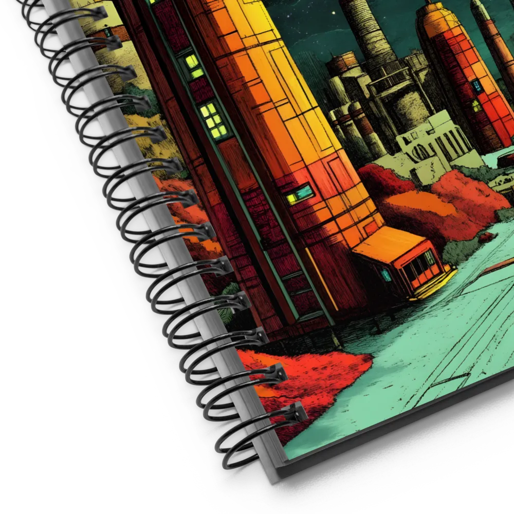 Cosmic Cityscape | Spiral Notebook