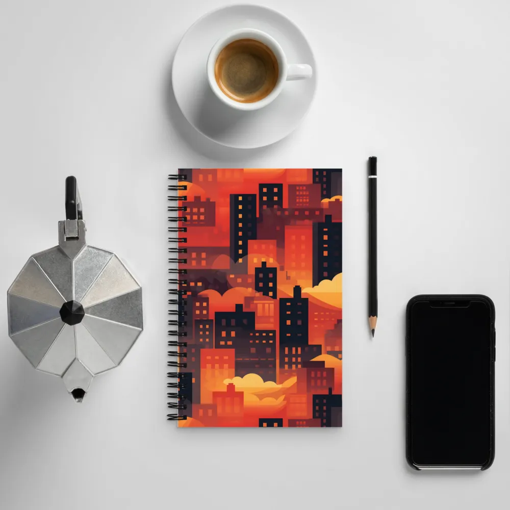 Radiance of the Urban Horizon | Spiral Notebook