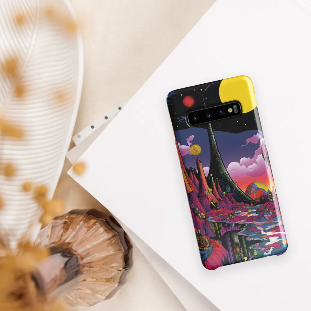 Celestial Dreams: A Journey Through an Alien Landscape | Phone Case |  S10 | Snap Case | Glossy
