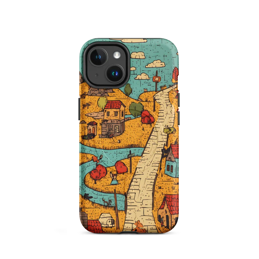 Whimsical Village Landscape