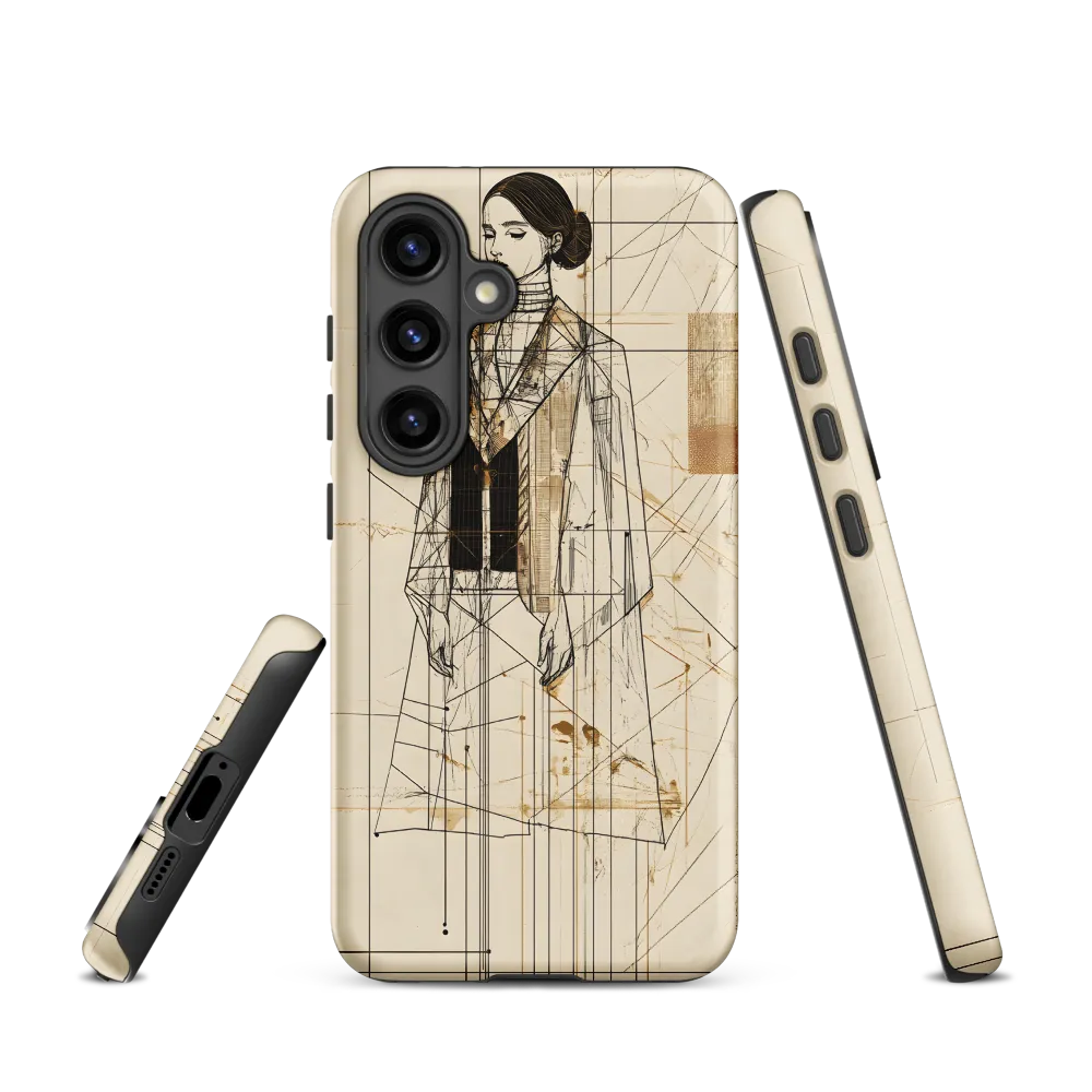 Elegance in Lines | Phone Case |  S24 | Tough Case | Matte