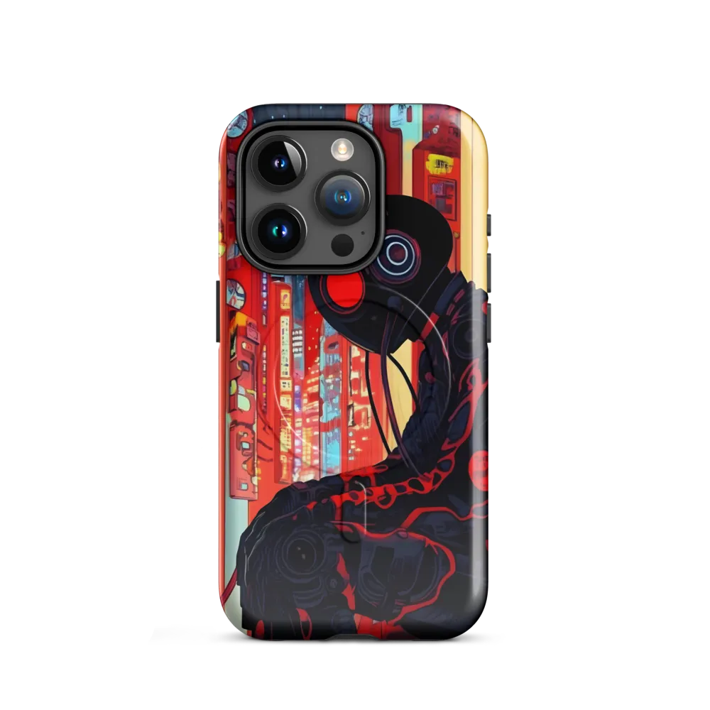 The Weight of Neon Dreams | Phone Case |  15 Pro | MagSafe® Tough Case | Glossy