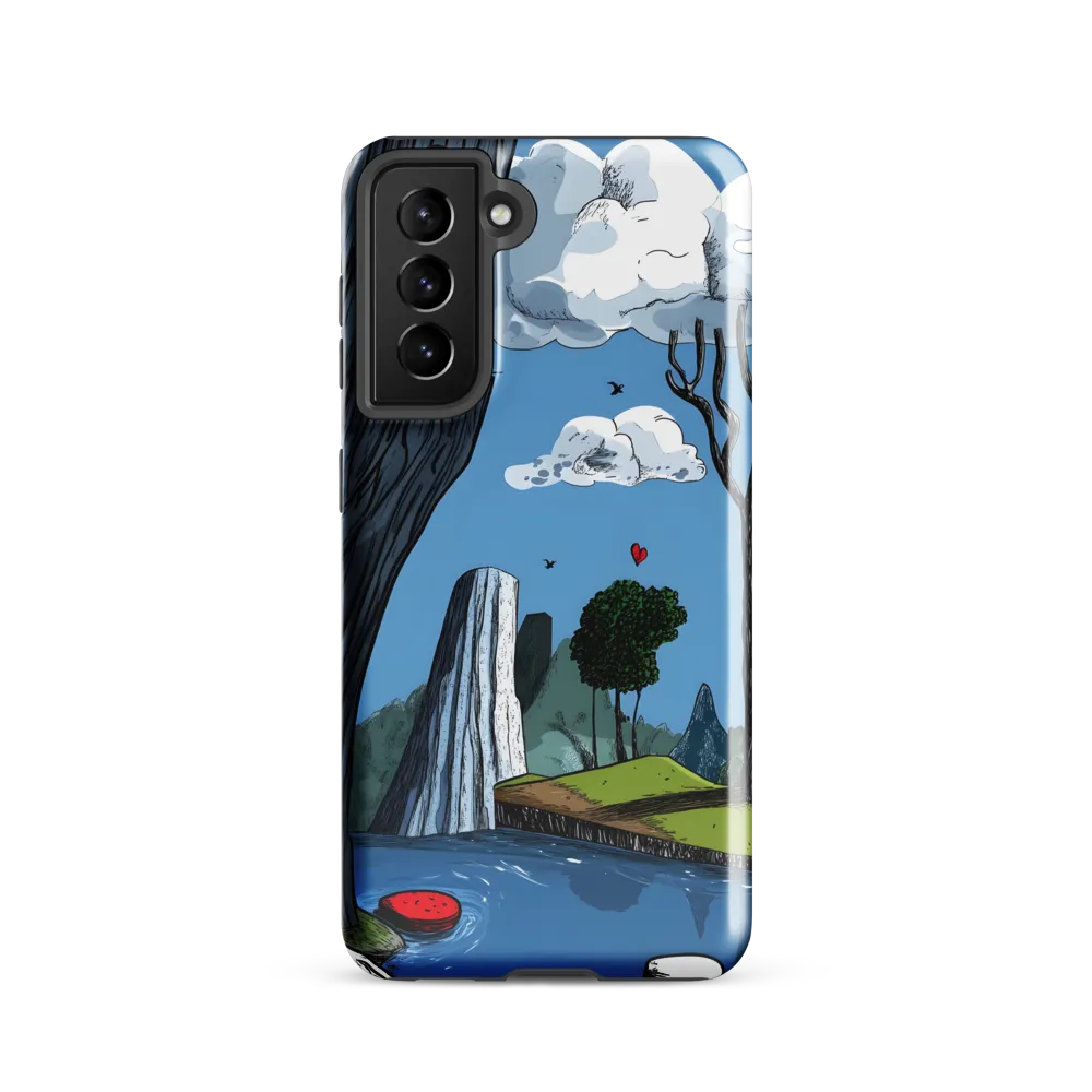 Whimsical Cliffside Reflections