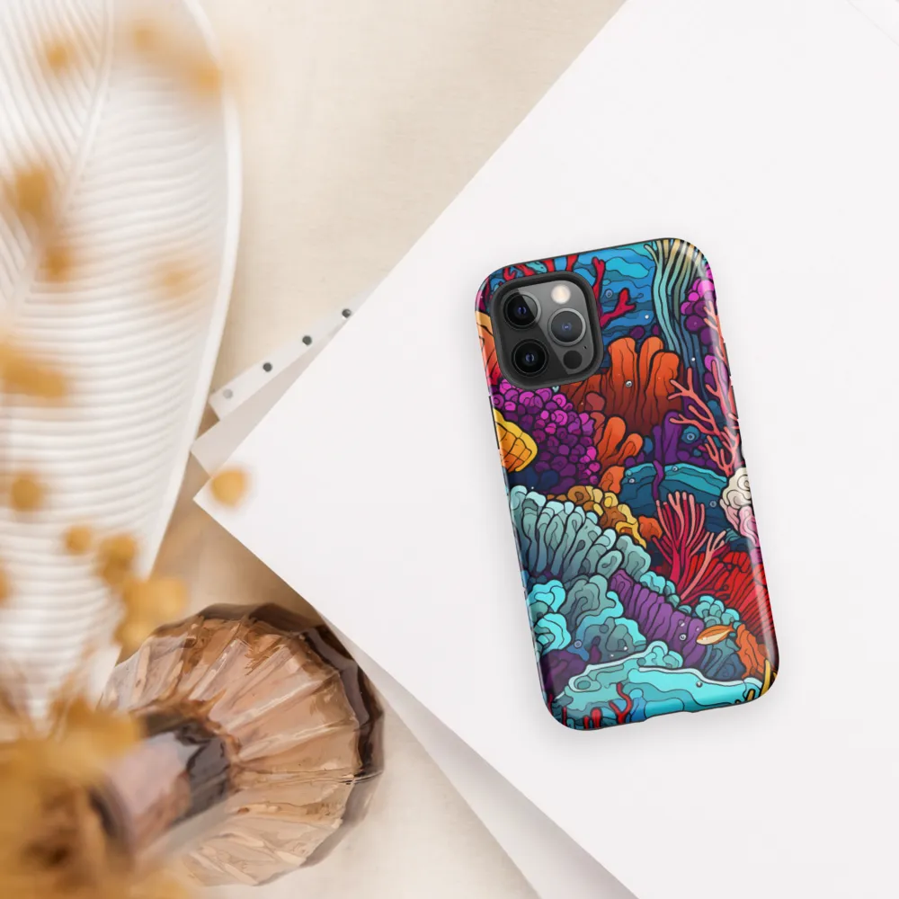 Vibrant Underwater Symphony | Phone Case |  12 Pro | Tough Case | Glossy