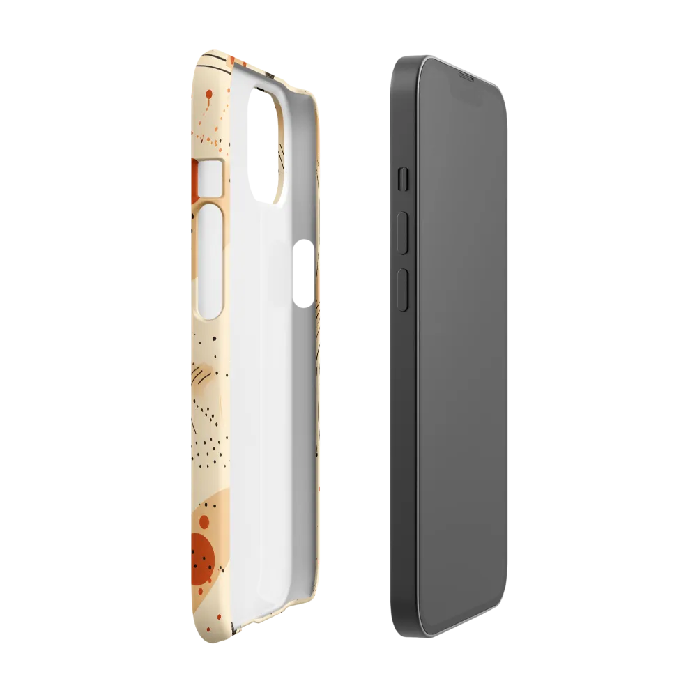 Playful Patterns in Earth Tones | Phone Case |  13 | Snap Case | Matte