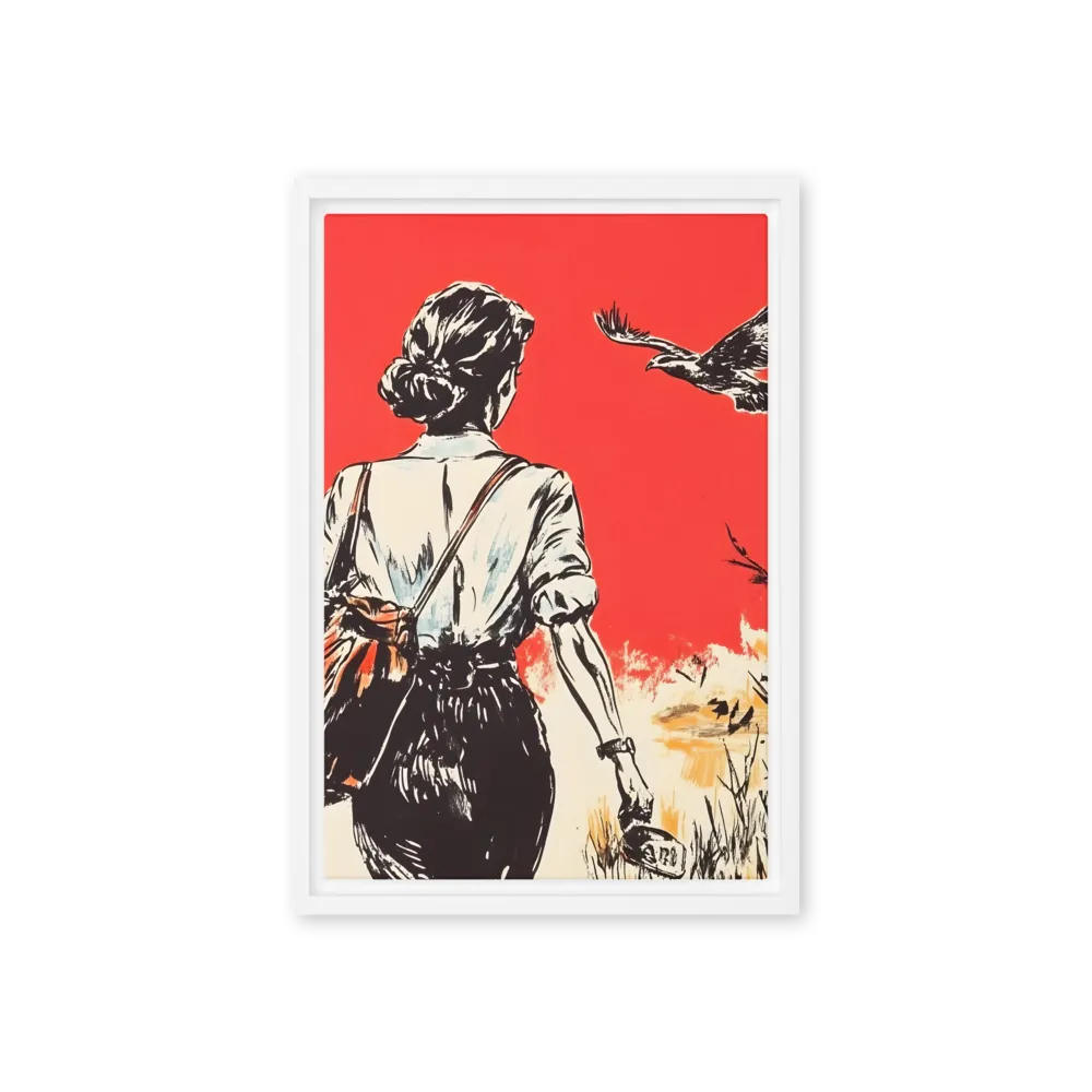 Journey Beyond the Horizon | Canvas with White Frame | 12″×18″