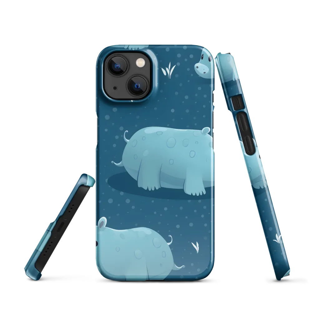 Whimsical Hippo Play | Phone Case |  13 | Snap Case | Glossy