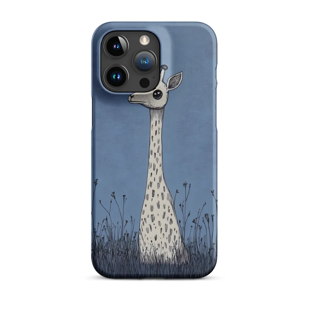 Whimsical Giraffe in Blue