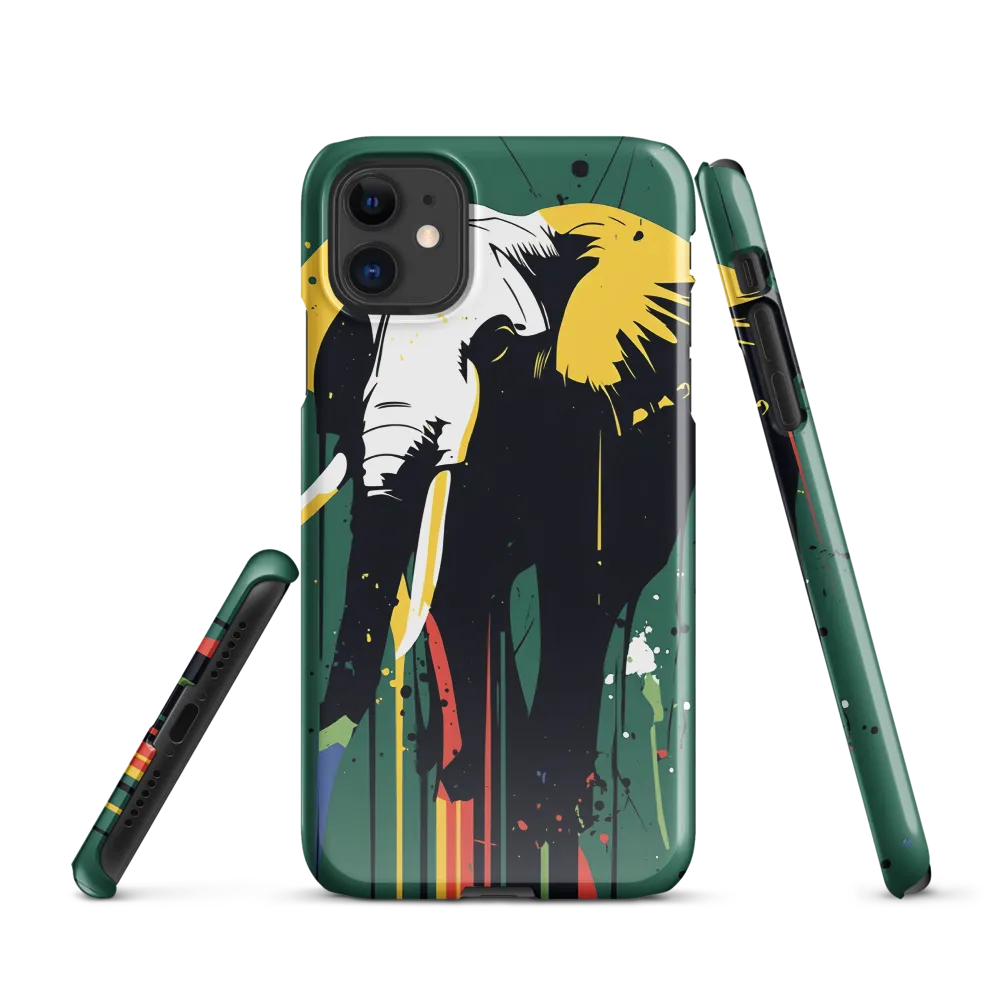 Majestic Minimalism: The Colorful Elephant