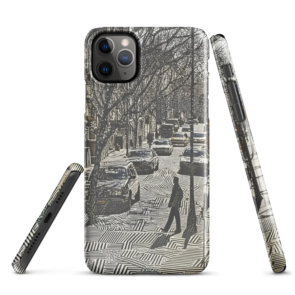 Urban Solitude: A Geometric Journey | Phone Case |  11 Pro Max | Snap Case | Glossy