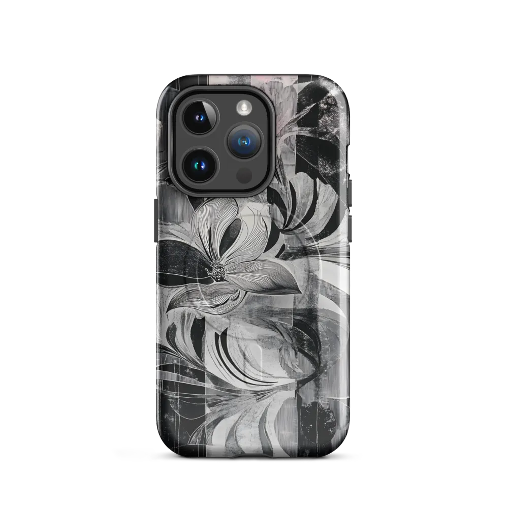 Floral Fusion in Monochrome