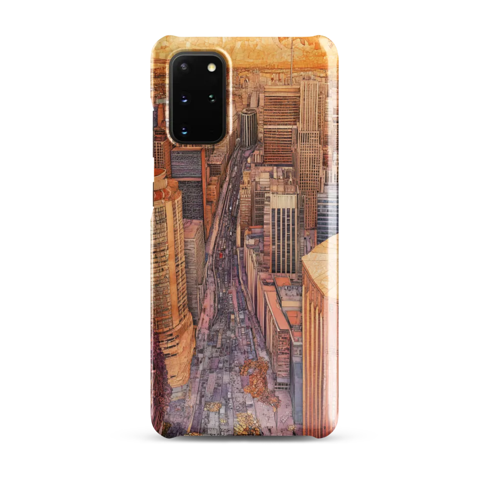 Mosaic Cityscape at Dusk