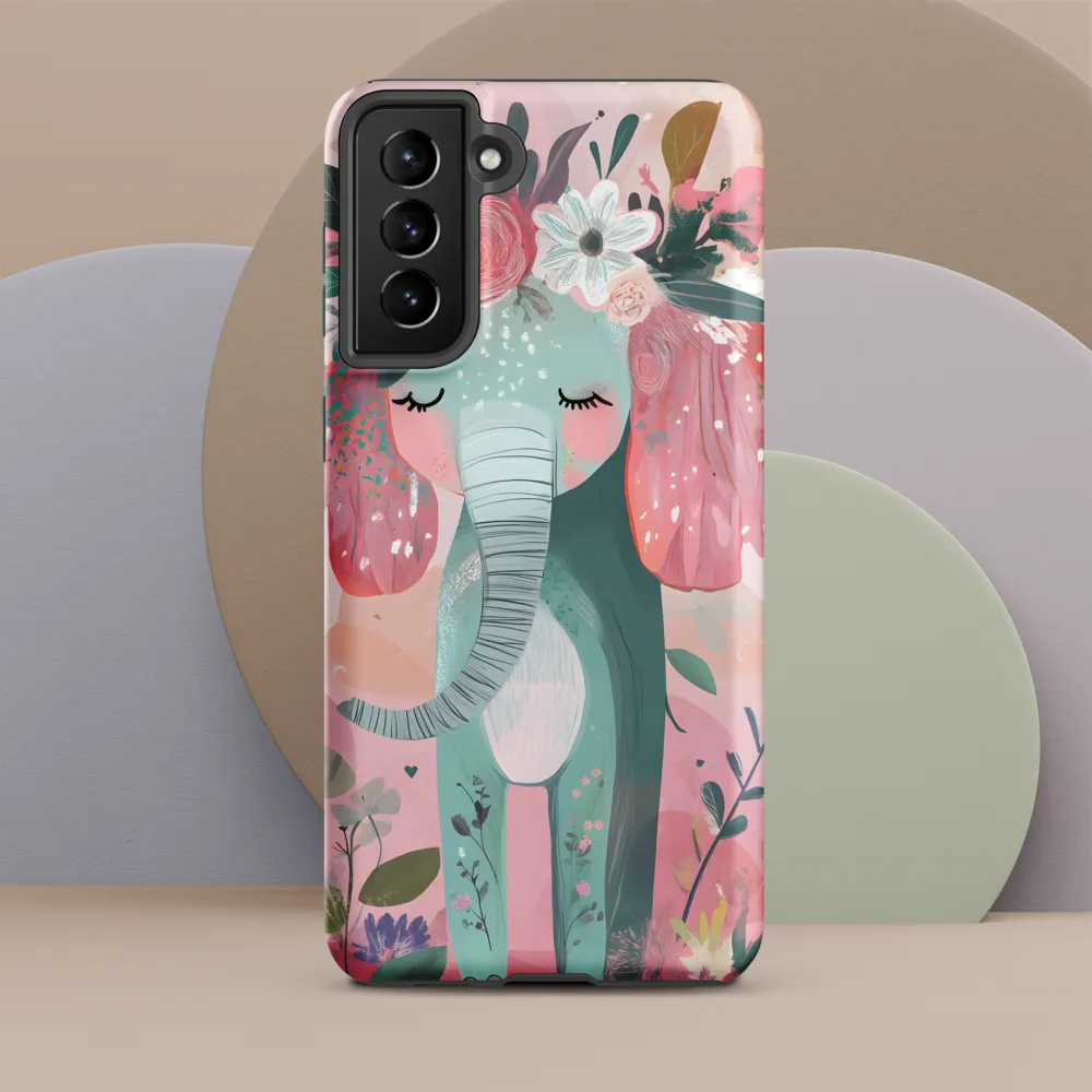 Whimsical Elephant in Bloom