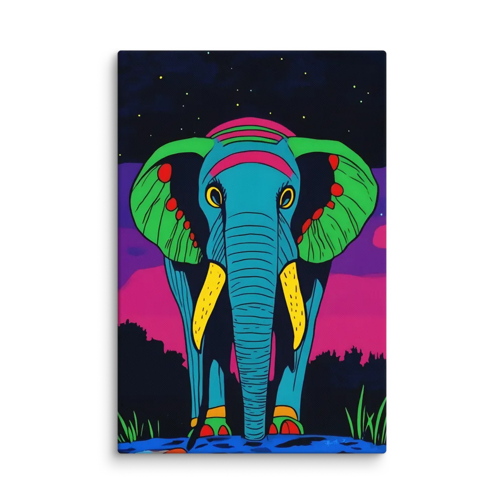 Whimsical Majesty: The Vibrant Elephant