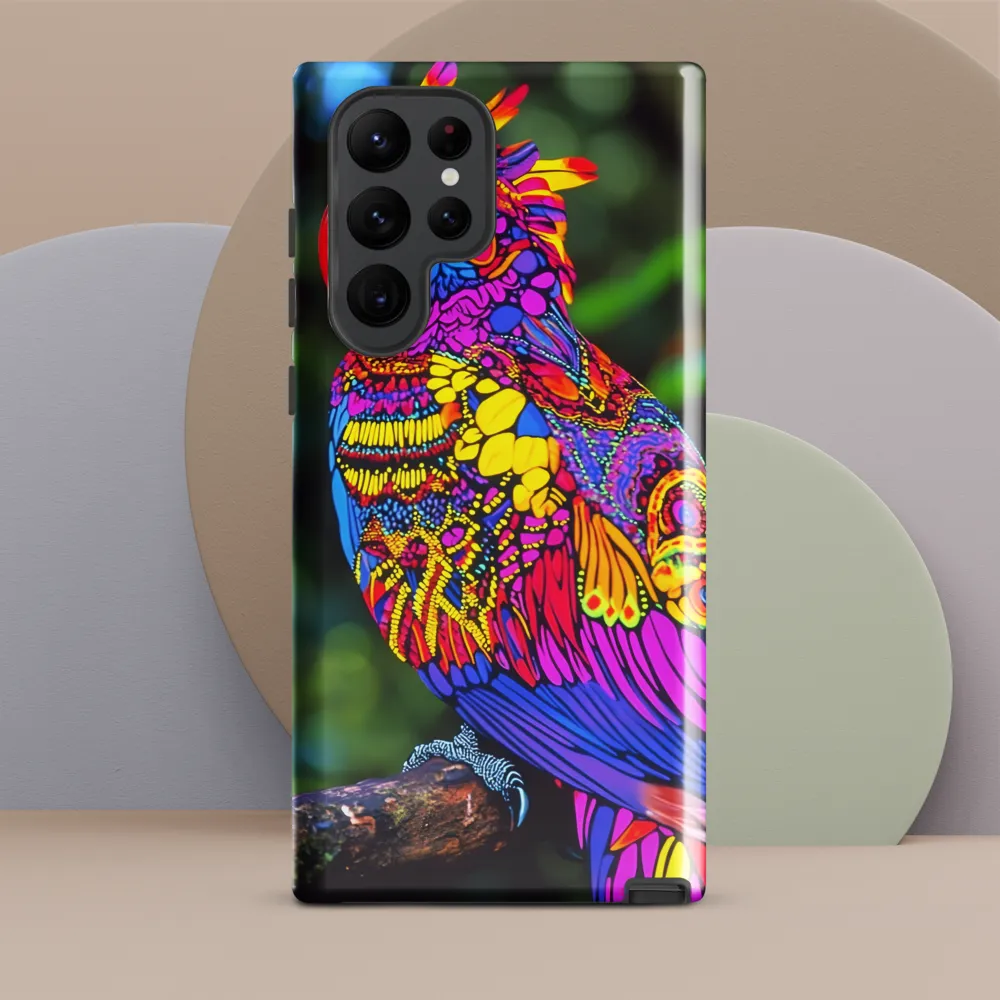Vibrant Psychedelic Parrot