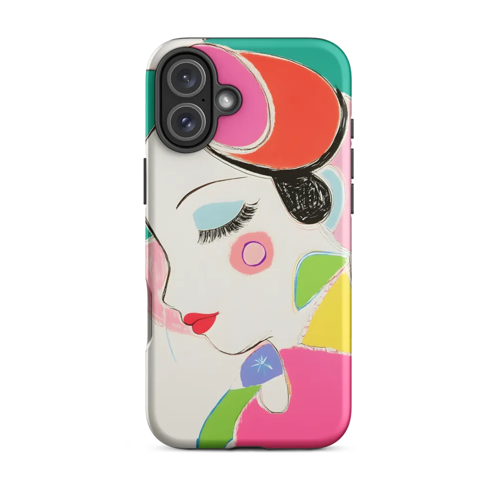 Whimsical Portrait in Colorful Abstraction