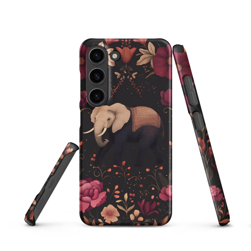Whispers of the Wild: Elephants and Blooms