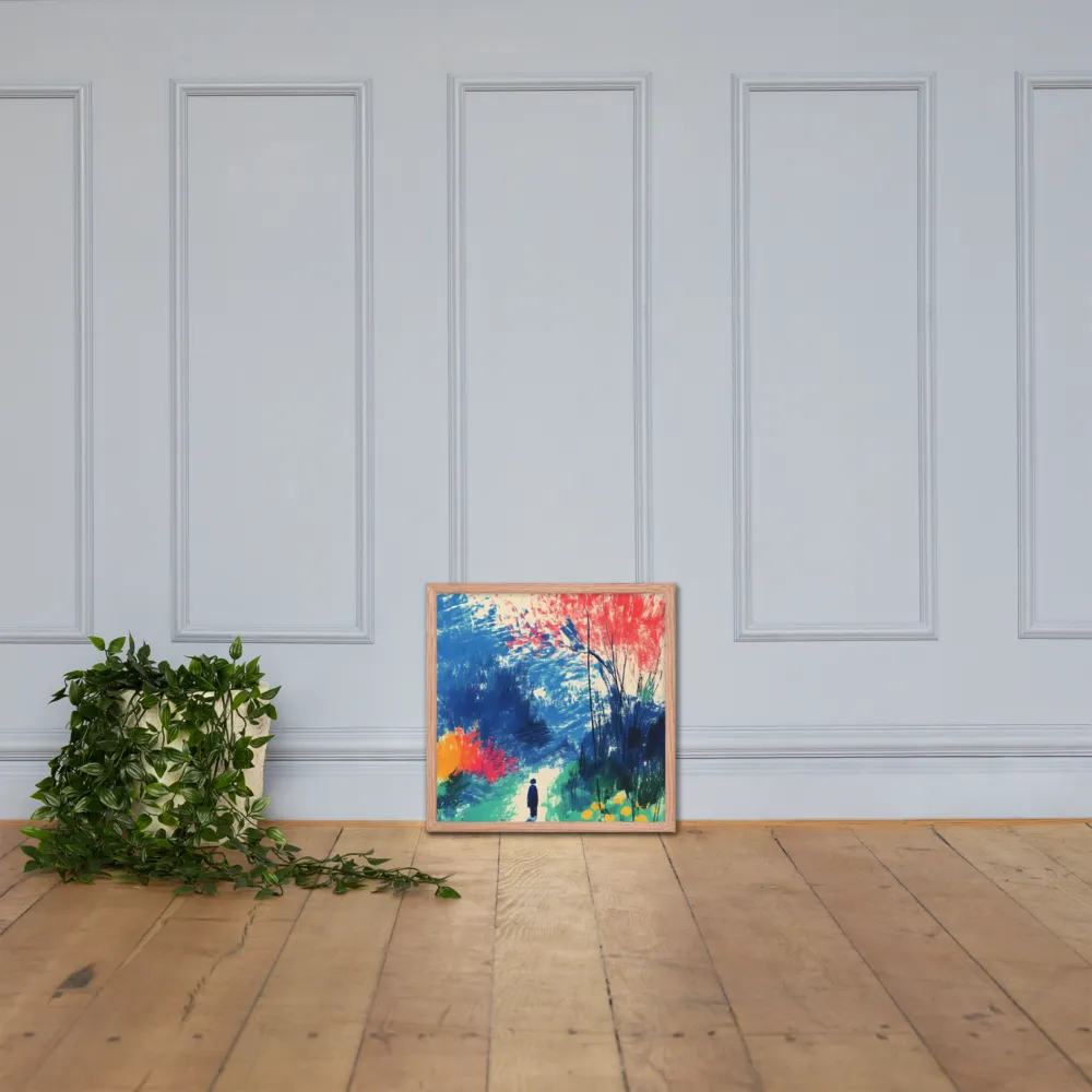 Whispers of Tranquility | Poster with Red oak Frame | 18″×18″