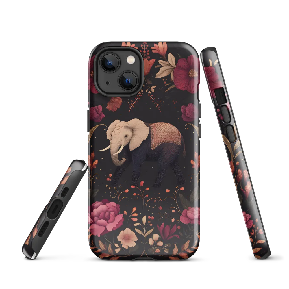 Whispers of the Wild: Elephants and Blooms