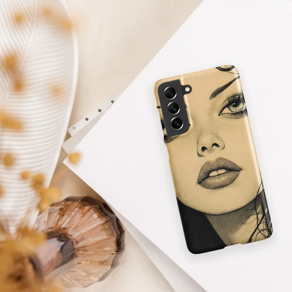 Enigmatic Gaze | Phone Case |  S21 FE | Snap Case | Matte