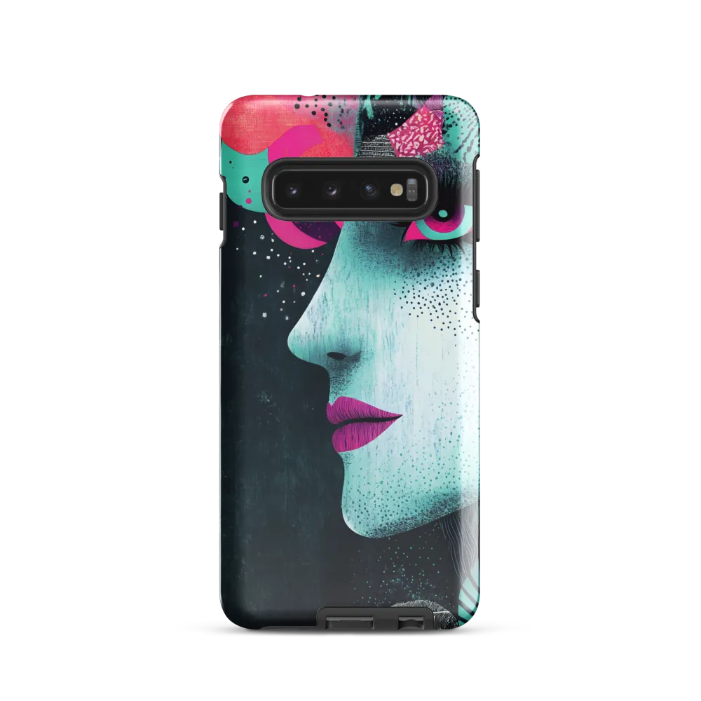 Mystical Beauty in Blue and Pink | Phone Case |  S10 | Tough Case | Glossy