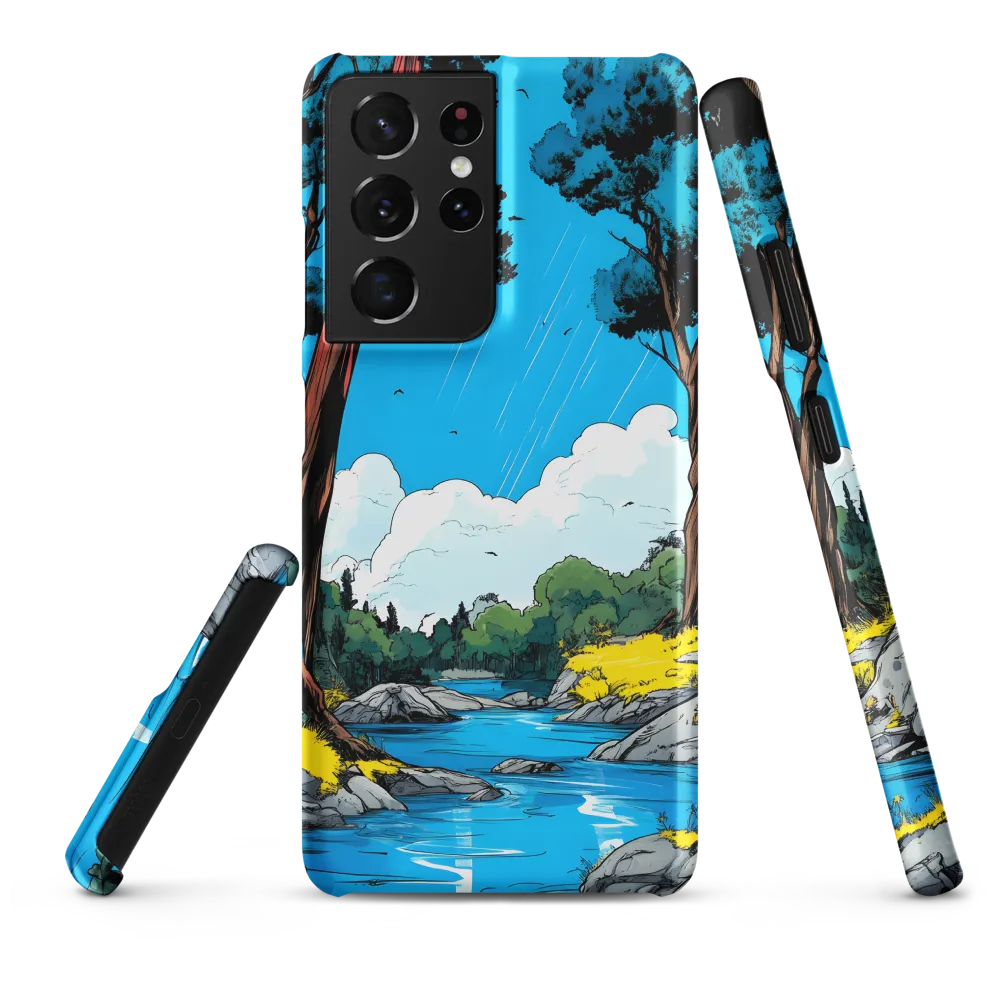 Tranquil River in a Comic Landscape