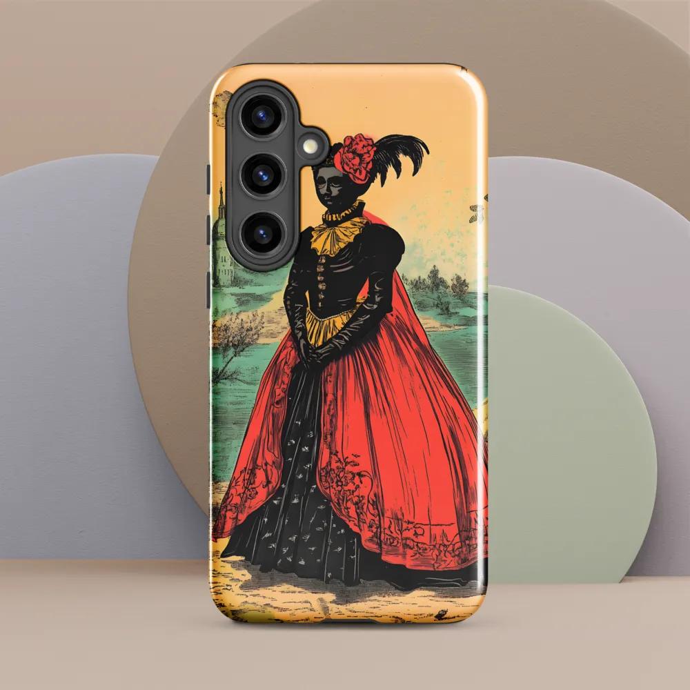 Elegance in Red and Gold