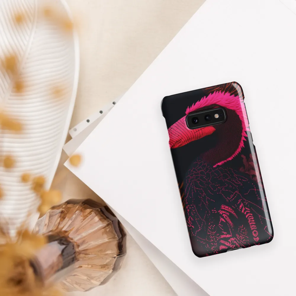 Tropical Echoes: A Modern Avian Portrait | Phone Case |  S10e | Snap Case | Glossy